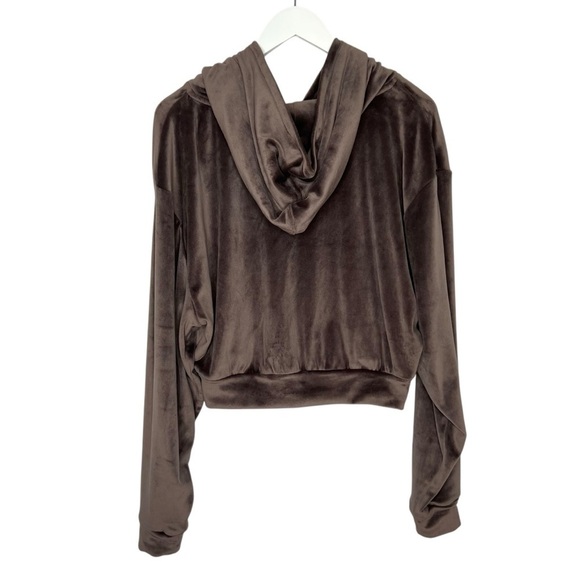 SKIMS Velour Set Amethyst Cropped Hoodie and High Waist Jogger Set 2XL - Picture 10 of 16